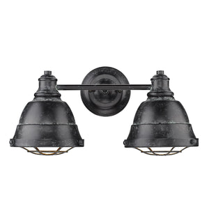 Bartlett BP 2 Light Bath Vanity in Black Patina