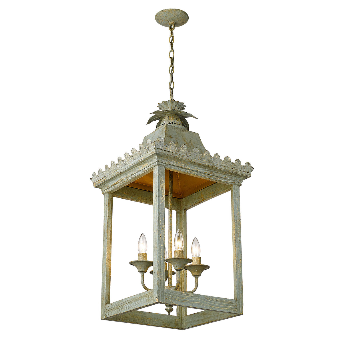 Finley 4-Light Pendant in Vintage Sage