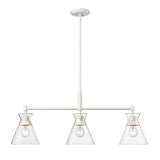 Malta WHT Matte White Linear Pendant