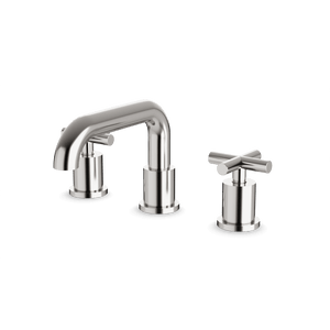 Artos Opera 8" Widespread Bathroom Faucet With Low Spout & Cross Handles Brushed Nickel – FS314BN