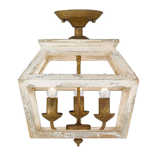 Haiden Semi-Flush in Burnished Chestnut
