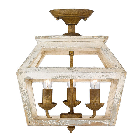 Haiden Semi-Flush in Burnished Chestnut