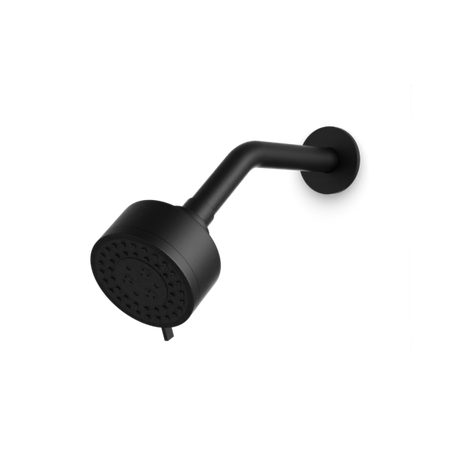 Artos Opera Multifunction Shower Head on Angled Arm Matte Black – F907-43BK