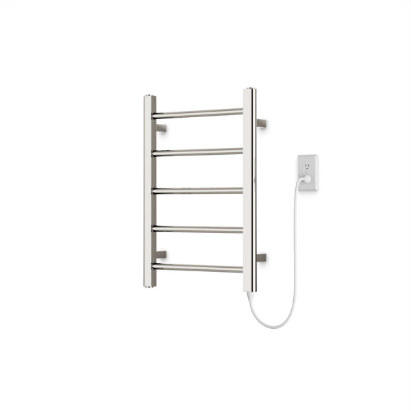 Artos Ryton 26" x 18" Plug-In Heated Towel Rail Polished Nickel – MR06545P-PN