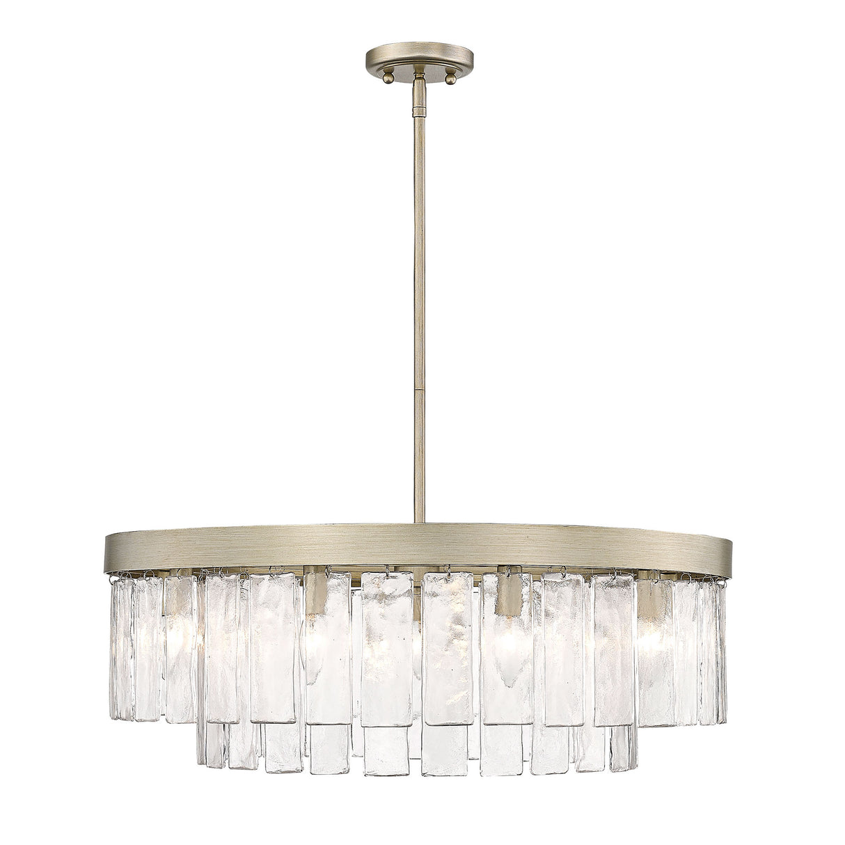 Ciara WG White Gold 9 Light Chandelier