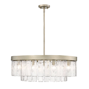Ciara WG White Gold 9 Light Chandelier