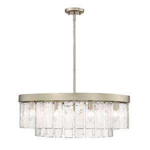 Ciara WG White Gold 9 Light Chandelier