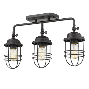 Seaport 3-Light Bath Vanity in Matte Black