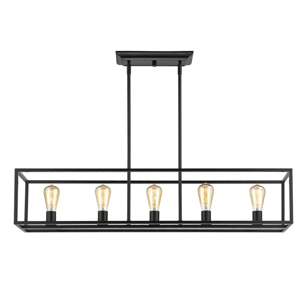 Wesson Linear Pendant in Matte Black