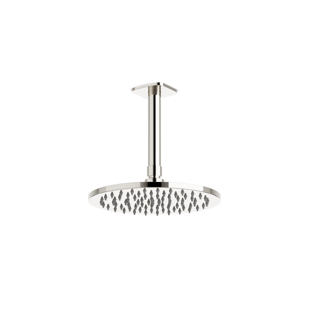 Artos Harmony 8" Rain Shower Head on Ceiling Mount Arm Polished Nickel – F924C8PN