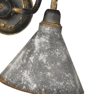 Jasper 2-Light Bath Fixture in Antique Black Iron