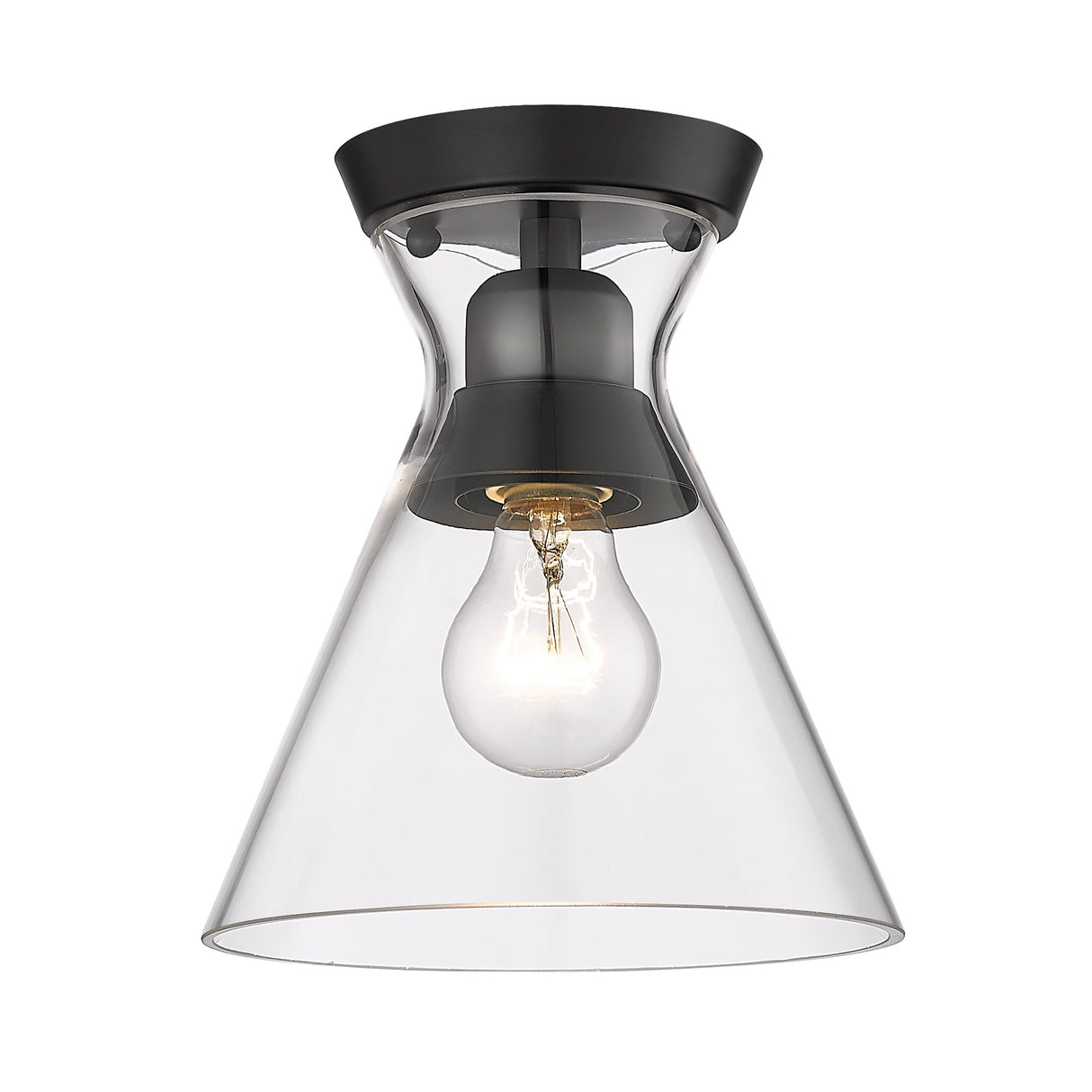 Malta Matte Black Flush Mount