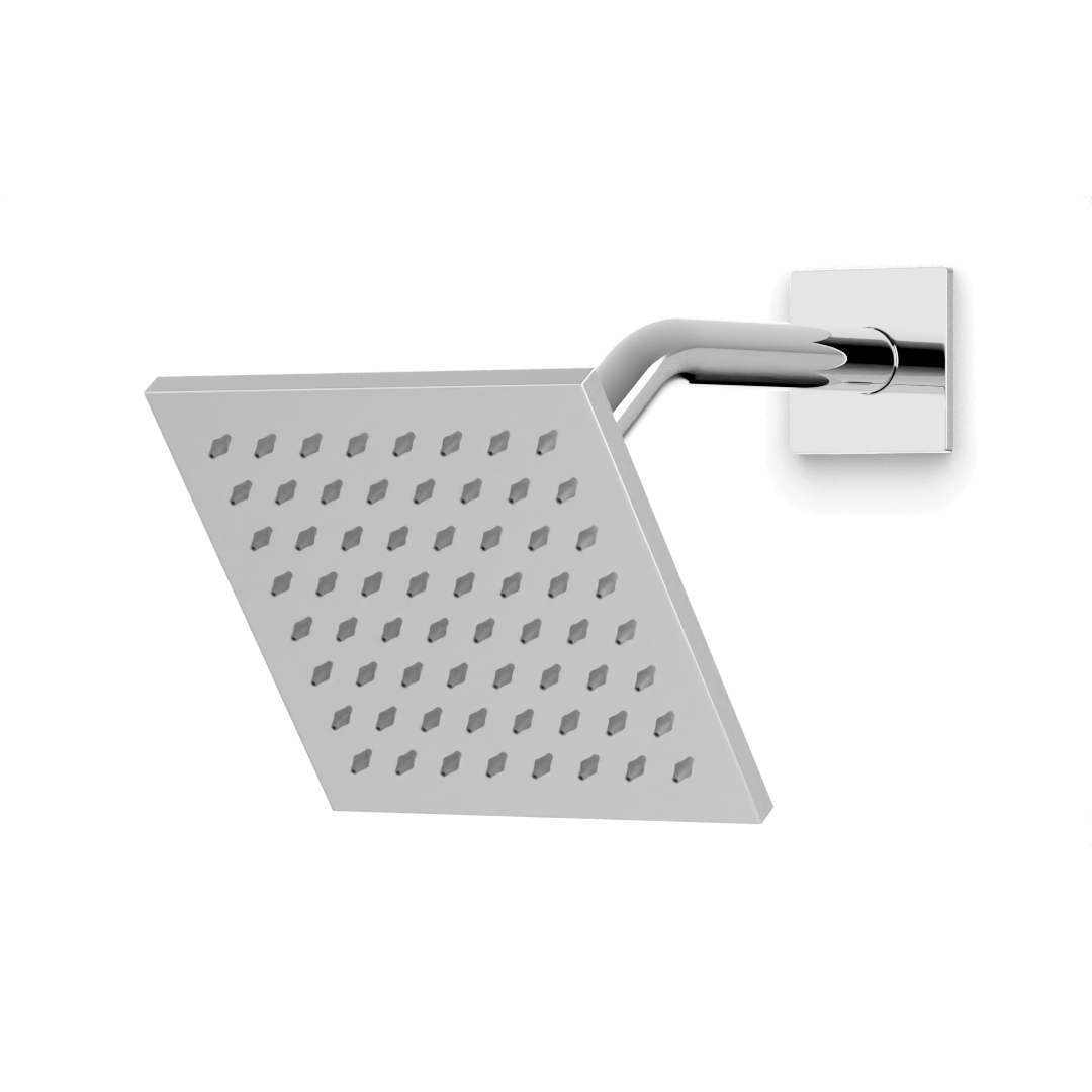 Artos Edge 6" Shower Head on Angled Arm Chrome – F907-75CH