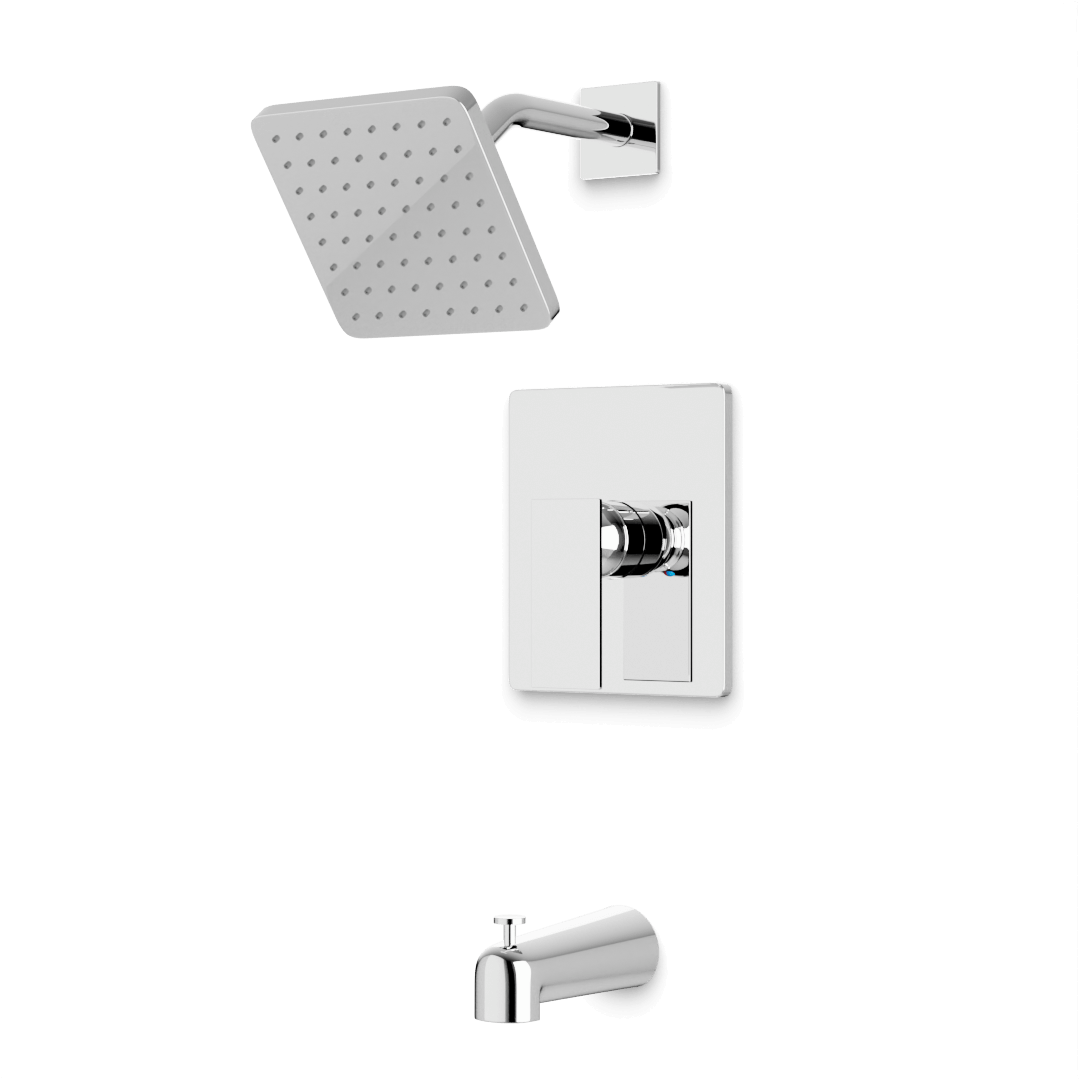 Artos Edge Pressure Balance Tub / Shower Trim Kit Chrome – TS172CH