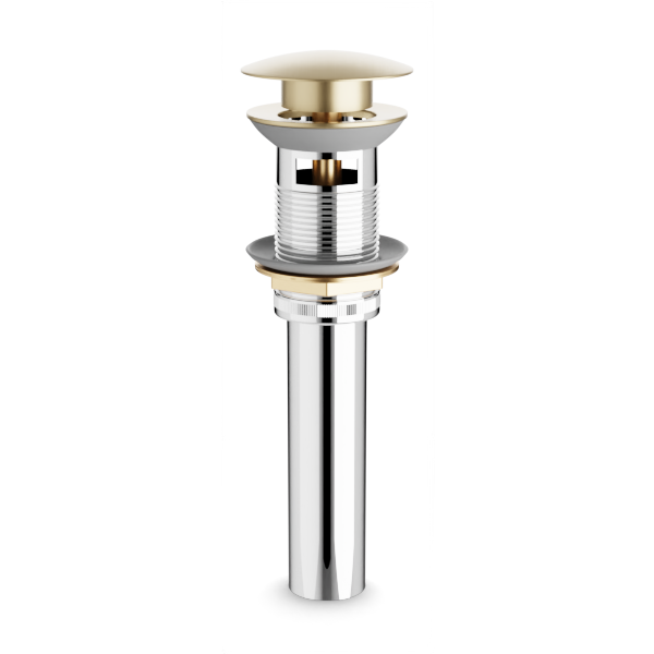 Artos Pop-Up Drain with Overflow Satin Brass – F910-12SB