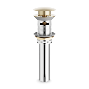 Artos Pop-Up Drain with Overflow Satin Brass