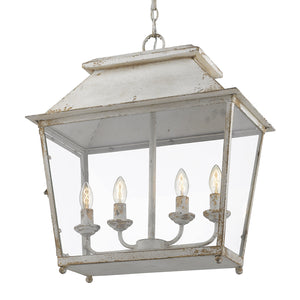 Abingdon 4-Light Pendant in Antique Ivory