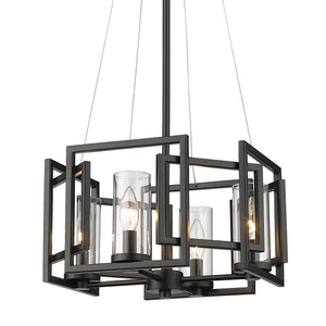 Marco 4 Light Pendant in Matte Black
