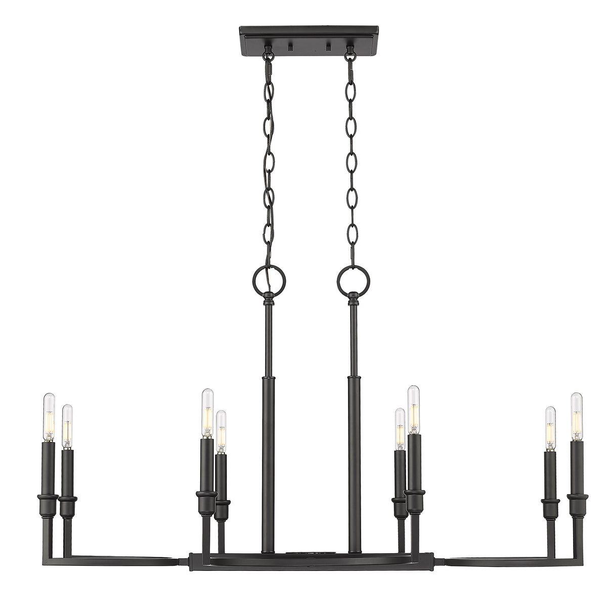 Ellyn Linear Pendant in Matte Black