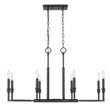 Ellyn Linear Pendant in Matte Black