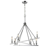 Garvin CH 6 Light Chandelier in Chrome