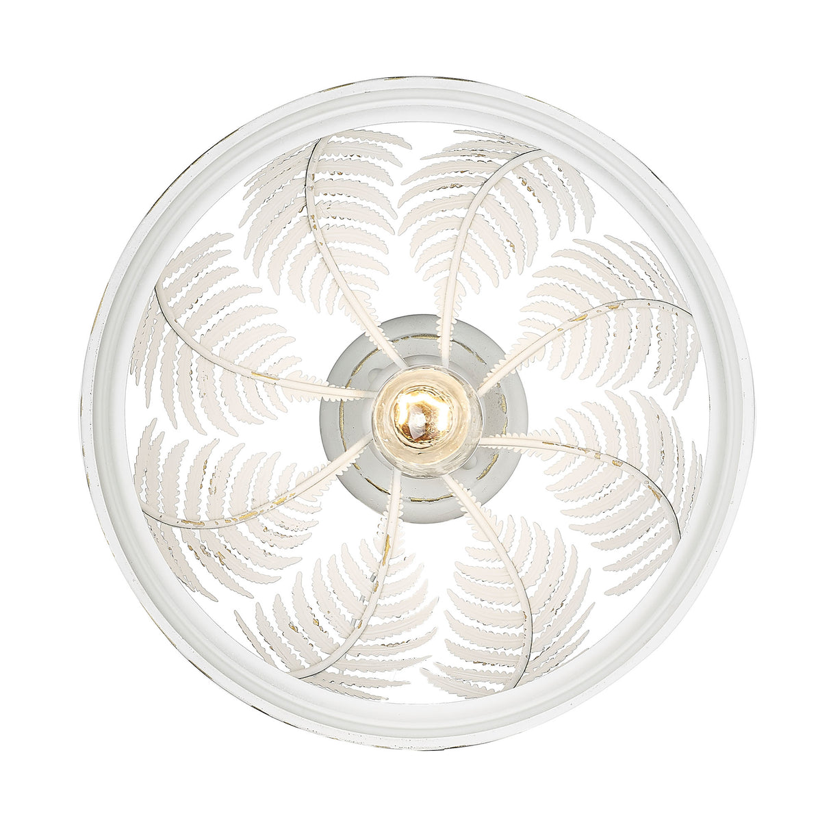 Annalin Vintage Decor White Semi-Flush