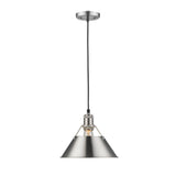 Orwell PW 1 Light Pendant - 10" in Pewter with Pewter Shade