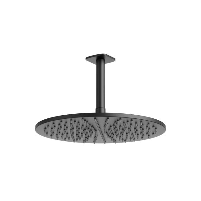 Artos Harmony 12" Rain Shower Head on Ceiling Mount Arm Matte Black – F924C12BK