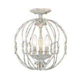 Antoinette Semi-Flush in Oyster