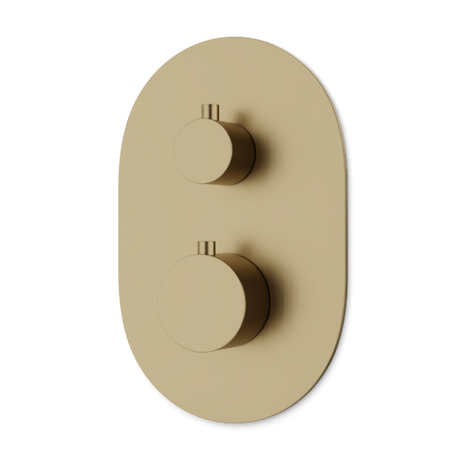 Artos Opera Thermostat with 3-Way Diverter & Off Position Trim Kit Satin Brass – F903B-58TKSB