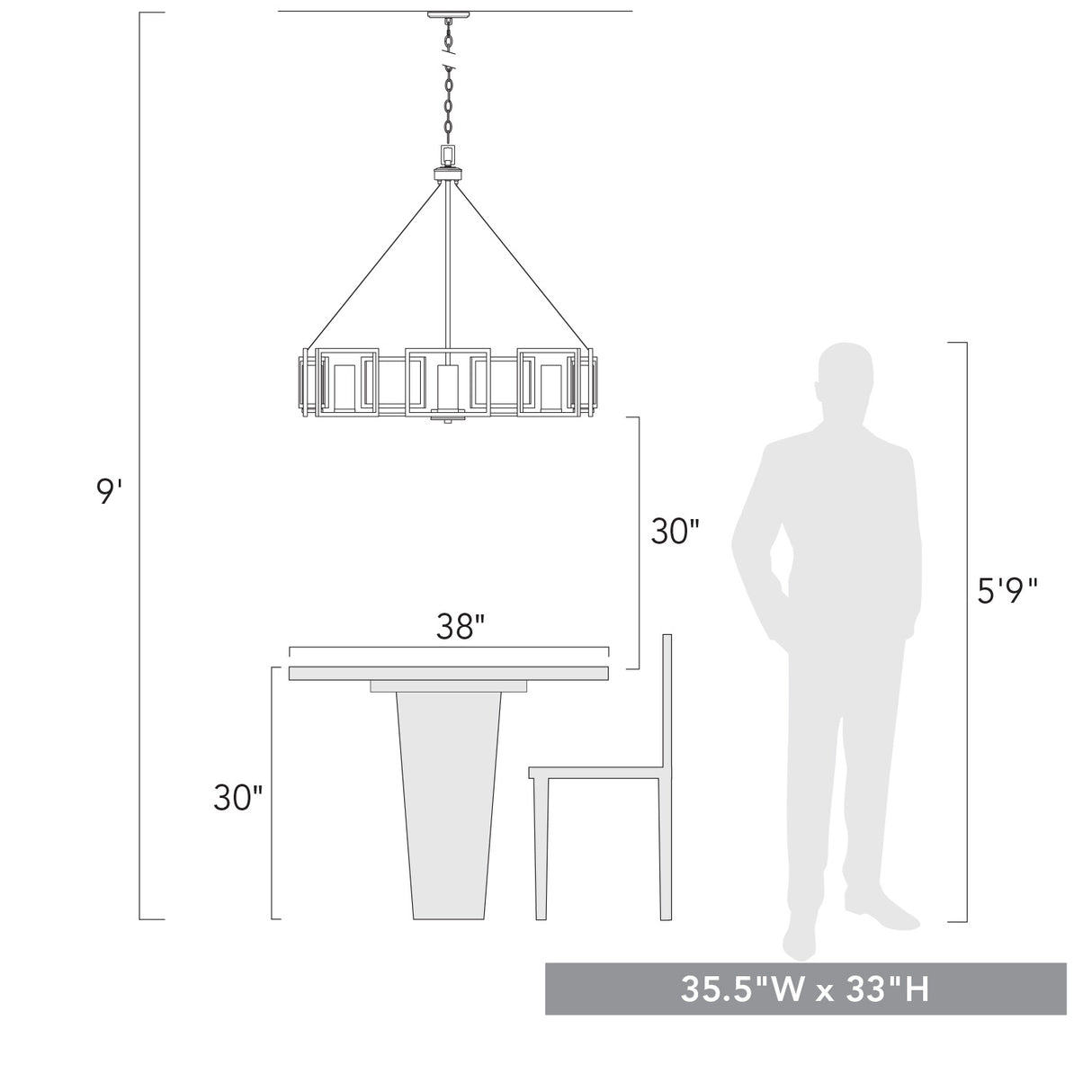 Marco 8 Light Chandelier