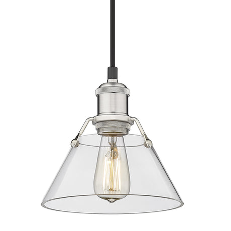 Orwell PW Small Pendant in Pewter with Clear Glass Shade