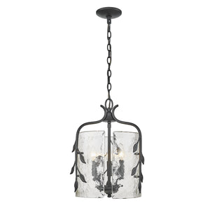 Calla Natural Black 3 Light Pendant