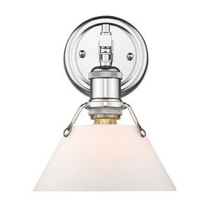 Orwell CH 1 Light Bath Vanity in Chrome with Opal Glass Shade