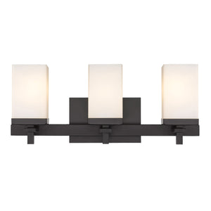 Maddox 3 Light Bath Vanity in Matte Black