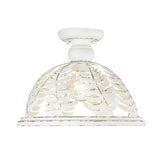 Annalin Vintage Decor White Semi-Flush