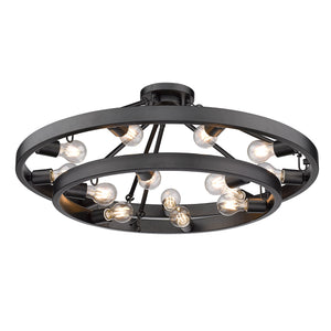 Castile 15 Light Semi-Flush