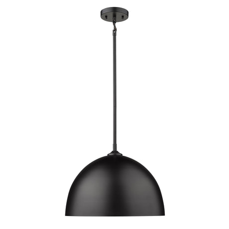 Zoey Large Pendant in Matte Black with Matte Black Shade