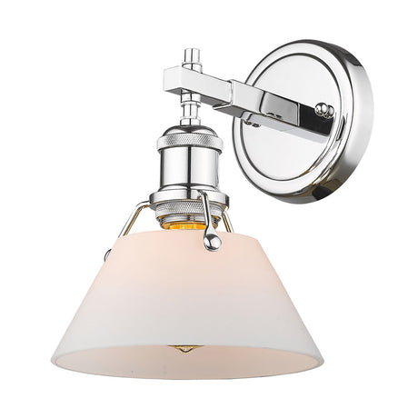 Orwell CH 1 Light Bath Vanity in Chrome with Opal Glass Shade