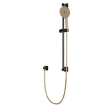 Artos Otella Multifunction Flexible Hose Slide Bar Kit with Separate Water Outlet Satin Brass / Matte Black – F907-117SBB