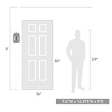 Seabrooke Large Wall Sconce - Outdoor in Natural Black