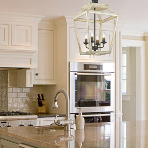 Haiden 4 Light Pendant in Antique Black Iron