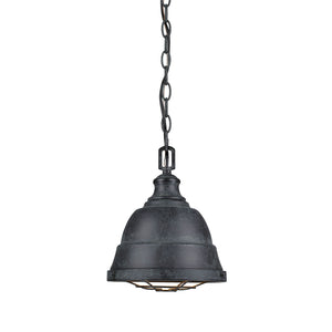 Bartlett Small Pendant in Black Patina