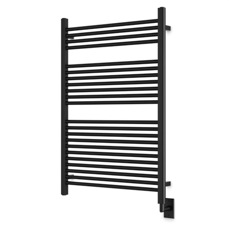 Artos Denby 44" x 30" Hardwired Heated Towel Rail Matte Black – M11175W-BK