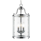 Payton 3-Light Pendant in Chrome with Clear Glass