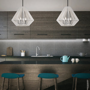 Valentina 4 Light Pendant in Matte Black