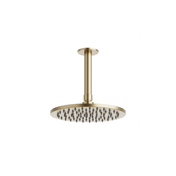 Artos Opera 8" Rain Shower Head on Ceiling Mount Arm Satin Brass – F907-3/5SB
