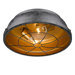 Bartlett Flush Mount in Black Patina