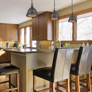 Bartlett Small Pendant in Black Patina