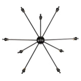 Landon 9 Light Chandelier in Matte Black